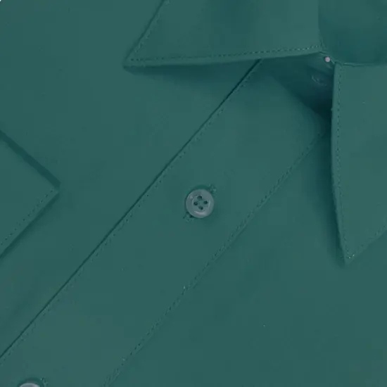 Teal Long Sleeve Polo Shirt {3}