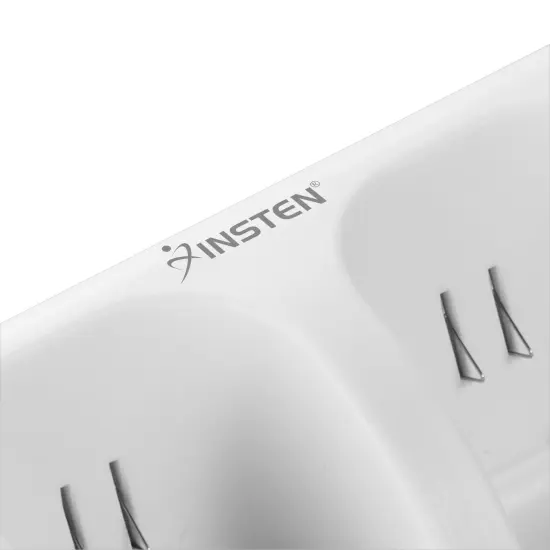 For Nintendo Wii U Quad Remote Controller Charger Charging Dock Station + 4x Rechargeable Replacement Battery Pack Accessories Bundle, White {5}