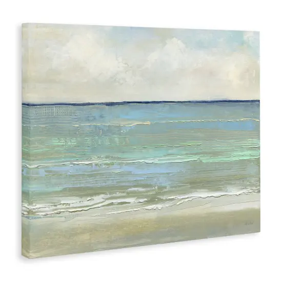 Stupell Industries Horizontal Beach Brush Strokes Canvas Wall Art Design by Sally Swatland {3}