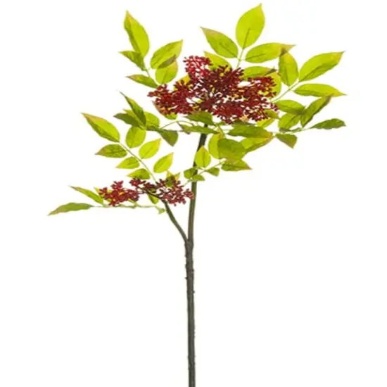 Allstate Nandina Berry Artificial Branch Spray - 28" - Red and Green {1}