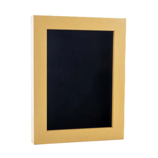 Classic Natural Wood Shadow Box Frame with Acrylic Front - Black Suede Backing, 30 Sizes {2}