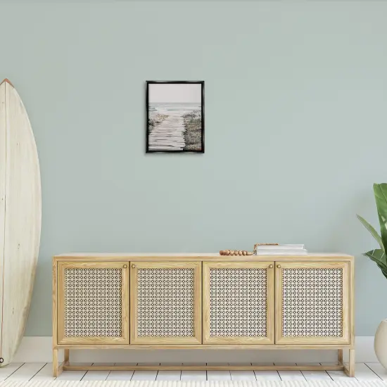 Stupell Industries Rugged Beach Path Floater Framed Canvas Wall Art Design by LSR Design Studio {2}