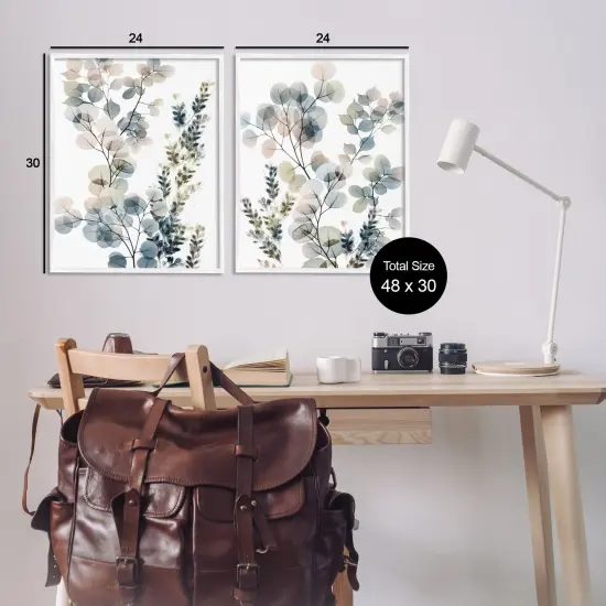 Stupell Industries Collage of Translucent Plants Framed Giclee Art White Frame {3}