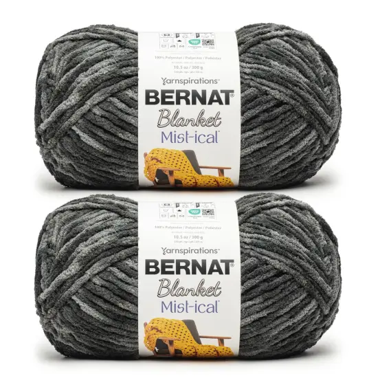 Bernat Blanket Mist-Ical Yarn 24 Pack-Cinder {1}