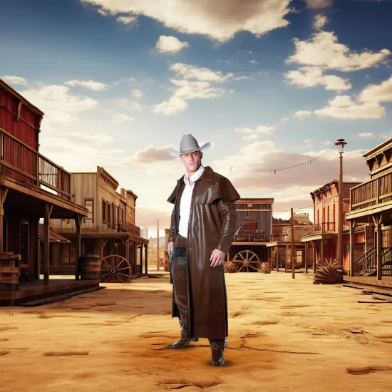 Cowboy Adult Costume Duster Coat {4}