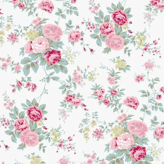 Rachel Ashwell Wild Flower Off White Wallpaper {2}