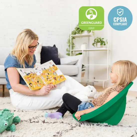 Leaf Floor Seat, Rocker Chair, 6-Piece Emerald {5}