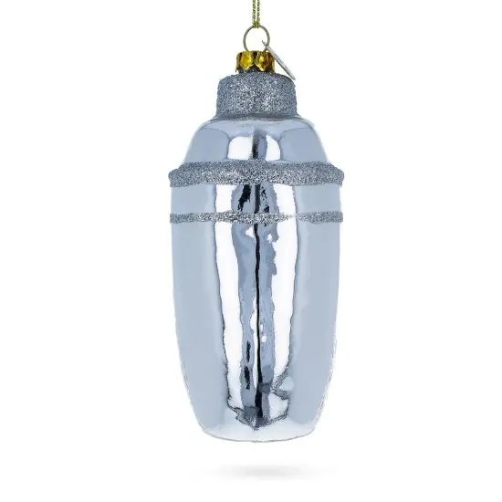 Bar Cocktail Shaker Glass Christmas Ornament {3}