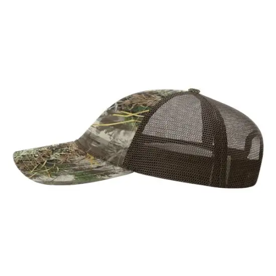 Richardson&reg; Garment Washed Printed Trucker Cap Mos Oak Ob/ Khaki {5}