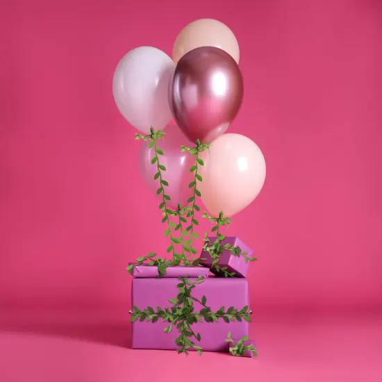 Hecaty 264ft Leaf Ribbon, Artificial Eucalyptus Garland Rattan Leaf String, Decorative Jungle Plant Green, Suitable for Baby Shower Home Wedding Party Balloon Garland DIY Craft {3}