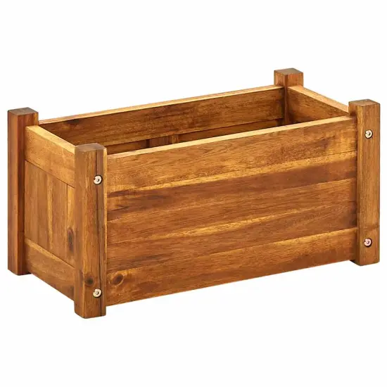 vidaXL Garden Raised Bed Acacia Wood 19.7"x9.8"x9.8" {1}