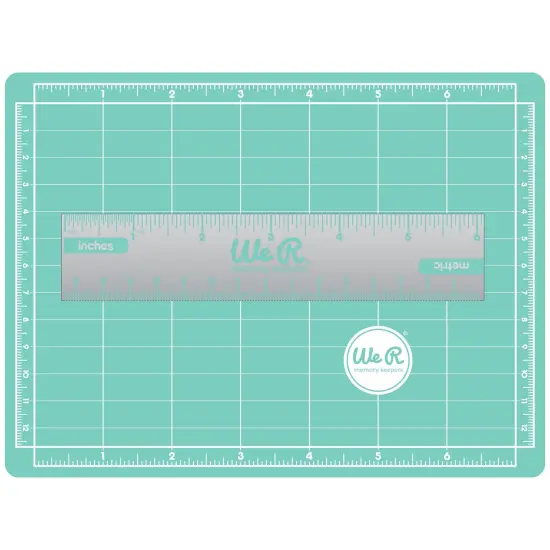 We R Mini Magnetic Cutting Mat & Ruler Set-6" Ruler {2}