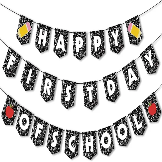 First Day of School Banner Decorations Sign for Classroom {1}