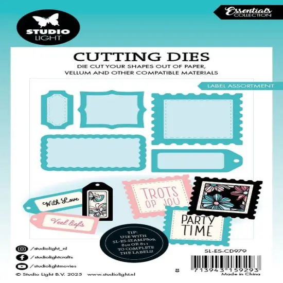 Studio Light Essential Cutting Dies-Nr. 979 Label Assortment {3}