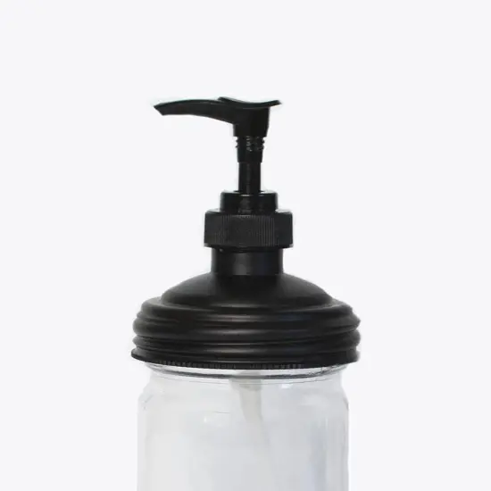 reCAP Mason Jar Pump Lid Soap and Condiment Dispenser, Regular Mouth, Made in the USA, Leak-proof, Freezer-proof {1}