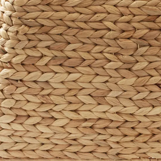 Casafield 22-Inch Christmas Tree Collar, Water Hyacinth Woven Tree Square Base Cover with Cord Cut Out, {6}