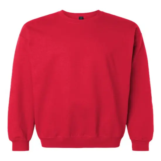 Gildan&reg; Midweight Crewneck Long Sleeve Sweatshirt Red {1}