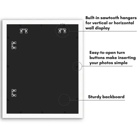 Americanflat Picture Frame with Arch-Shaped Mat - Ideal for Any Room, Living Rooms, Dorm Room {6}