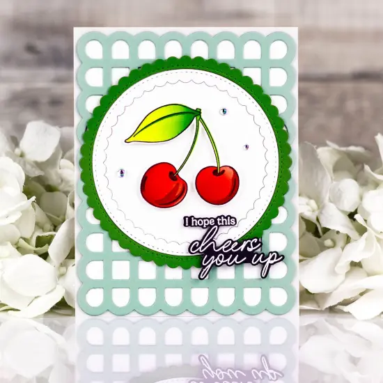 Pinkfresh Studio Die 3/Pkg-Cherry Bliss {5}