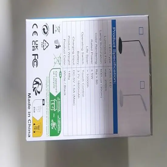 LED Desk Lamp with Flexible Gooseneck 3 Level Brightness, Battery Operated Table Lamp 5W Touch Control,Compact Portable lamp for Dorm Study Office Bedroom,Eye-Caring and Energy Saving {6}