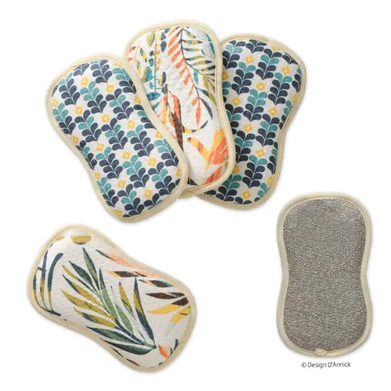 Colorful Leaves Reusable Scrubbies, Set of 4 {1}