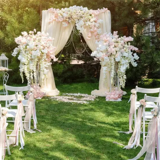 Heavy Duty Wooden Wedding Arch Backdrop Stand Garden Lawn Ceremony Background {5}