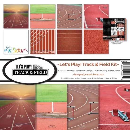 Reminisce Collection Kit 12"X12"-Let's Play! Track And Field {1}