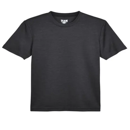 Team 365&reg; Youth Sonic Heather Performance T-Shirt BLACK HEATHER {1}