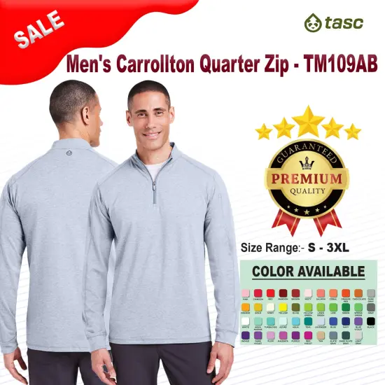 Tasc&reg; Men's Carrollton Quarter-Zip HEATHER GRAY {2}
