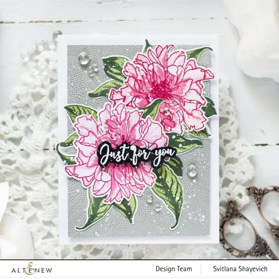 Build-A-Flower: Cora Louise Peony Layering Stamp & Die Set {2}