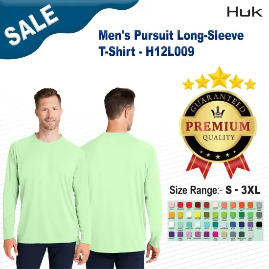 HUK&reg; Men's Pursuit Long-Sleeve T-Shirt Harbor mist {2}