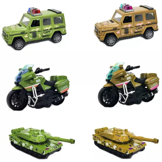 Kitcheniva 3 Pcs Kids Friction Powered Military Vehicles Toy Set Gift {1}