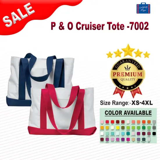 Liberty Bags&reg; P & O Cruiser Tote WHITE/ BLACK {2}