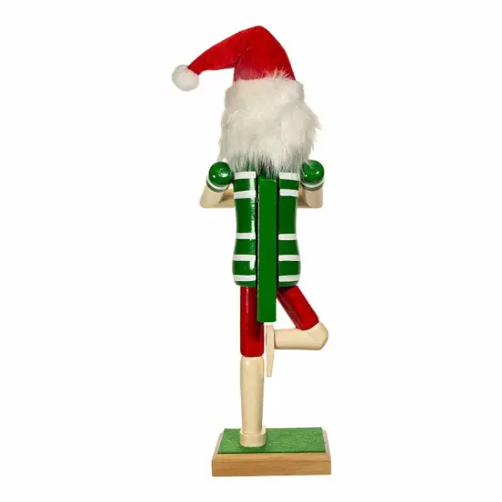 Kurt Adler 15-Inch Wooden Yoga Santa Nutcracker {2}