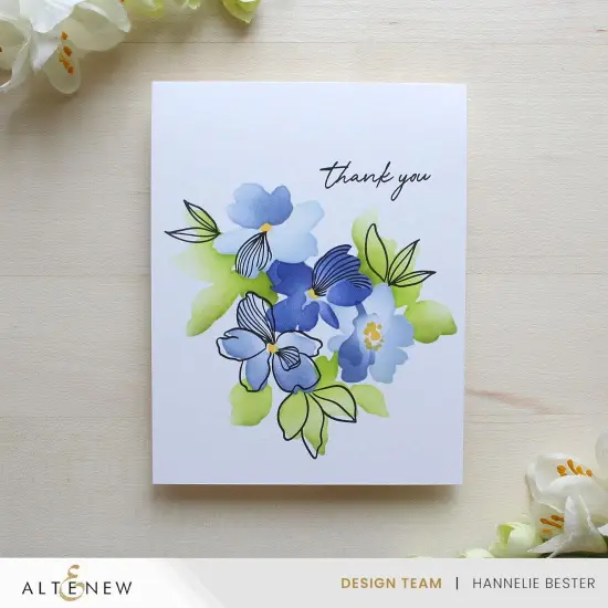 Dynamic Duo: Playful Watercolor Flowers {2}