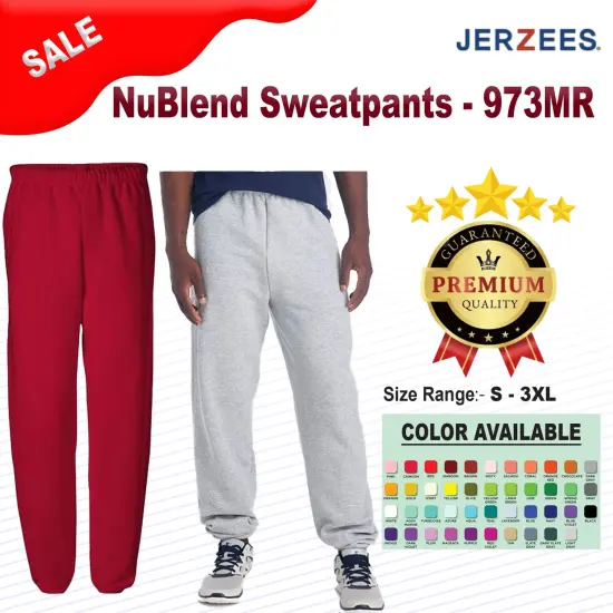 JERZEES&reg; NuBlend Sweatpants Ash {2}