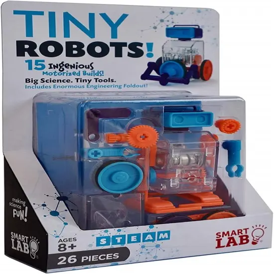 SmartLab Toys TINY Robots with 15 Ingenious Motorized Builds. Big Science. Tiny Tools. {1}