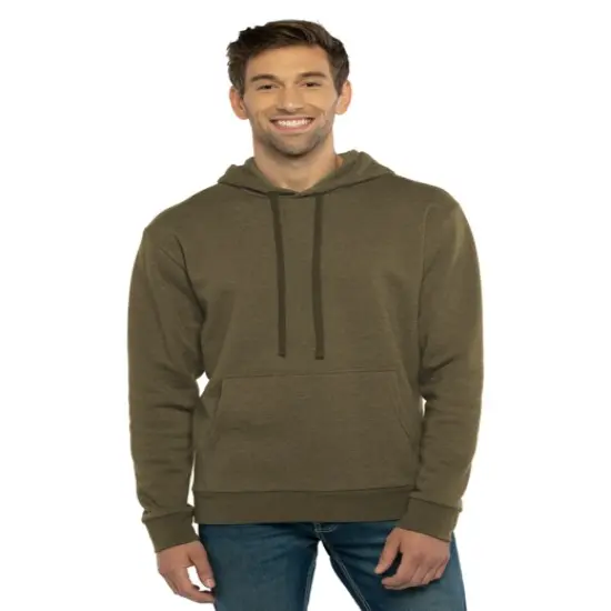 Next Level&reg; Malibu Pullover Full Sleeve Hooded Sweatshirt HTHR MIDNITE NVY {3}