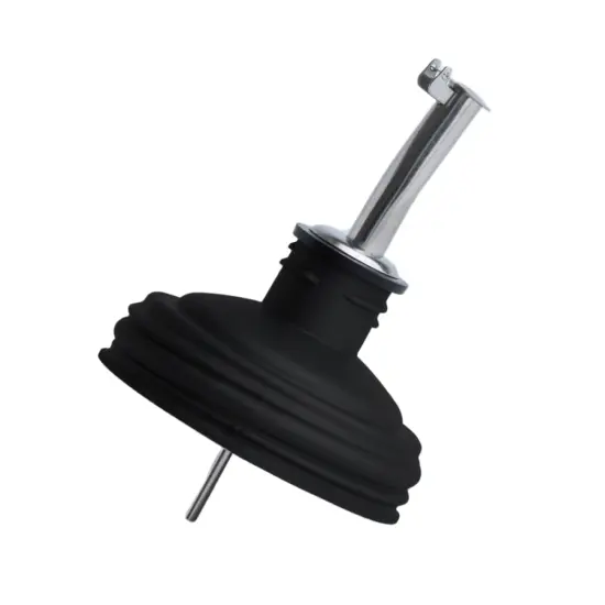 reCAP Mason Jar Pour Spout and Olive Oil Dispenser, Regular Mouth, Made in the USA, Leak-proof and Freezer-proof, Black {1}