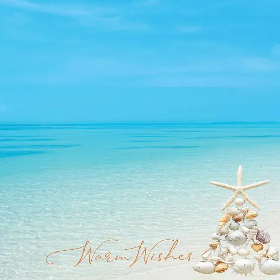Great Papers! Holiday Stationery Letterhead, Seashell Christmas, 8.5"x11", Printer Friendly, 50 sheets {1}