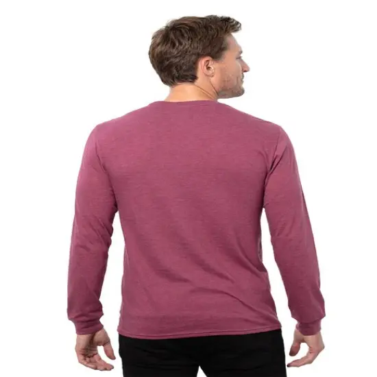 Threadfast Apparel&reg; Epic Unisex CVC Long Sleeve T-Shirt HEATHER RED {6}