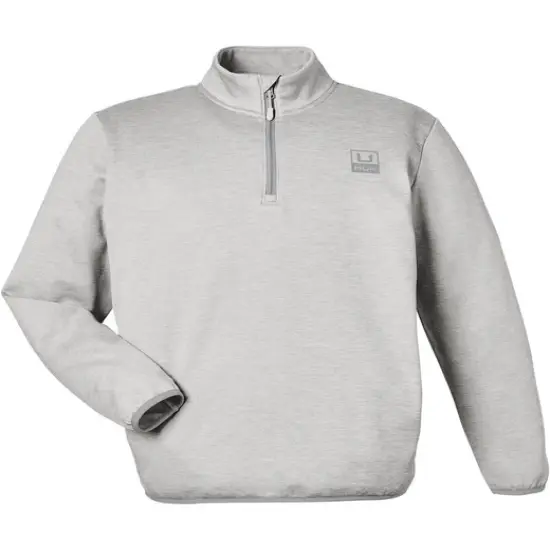 HUK&reg; Men's Cold Front Quarter Zip Harbormist hthr {1}
