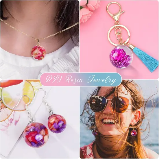 LET'S RESIN Upgrade Epoxy Resin Molds,Large Resin Molds for Flowers Preservation,Glossy Deep Hexagon Square Round Silicone Molds for Resin Casting,Resin Epoxy, DIY Gift, Bookend, Home Decor {5}