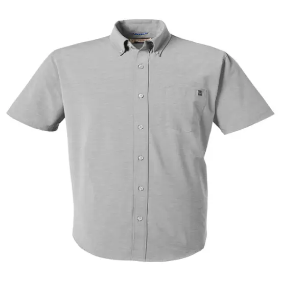 HUK&reg; Men's Kona Solid Short Sleeve Shirt Harbor mist {1}