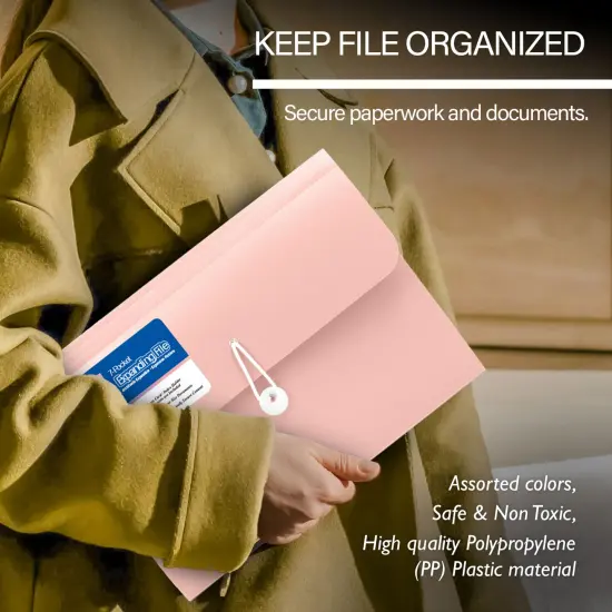 BAZIC Expanding File A4/Letter Size Poly 7-Pocket Pastel Edition {4}