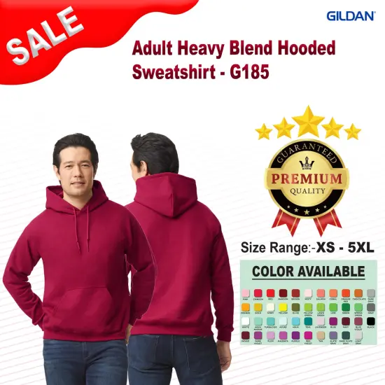 Gildan&reg; Adult Heavy Blend Hooded Long Sleeve Sweatshirt HELICONIA {2}