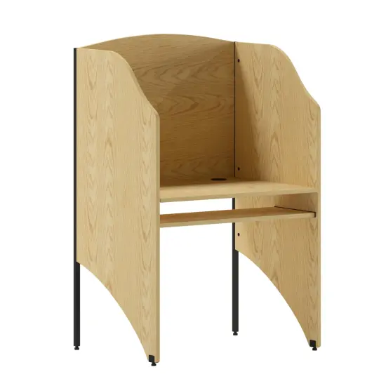 Emma and Oliver Starter Study Carrel Home School Furniture Oak {2}