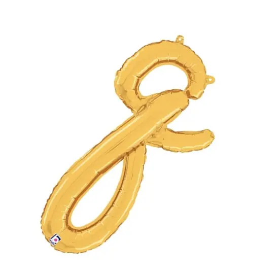 Betallic&reg; 24 inch Script Letter Q Gold Air Fill Only {5}