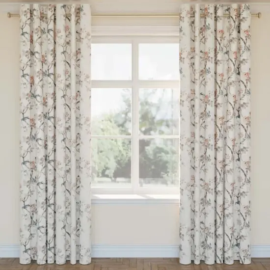 Peach - Coral & Peach,Pink Floral Upholstery Fabric 54 Inches" {2}