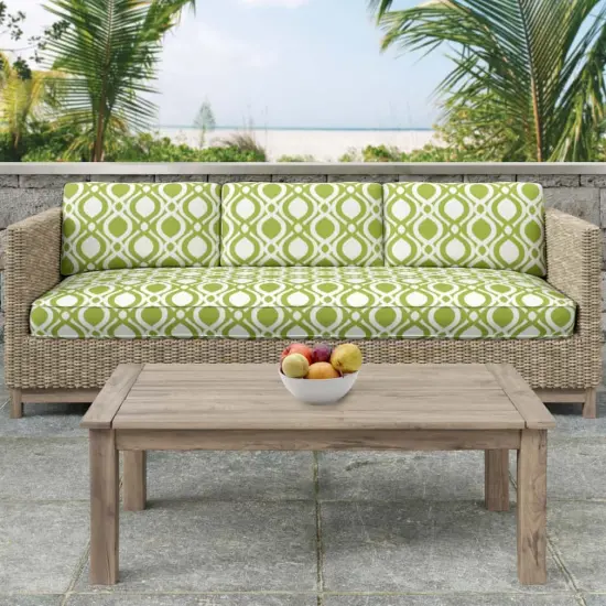 Grass - Green Abstract & Geometric Upholstery Fabric 54 Inches" {3}